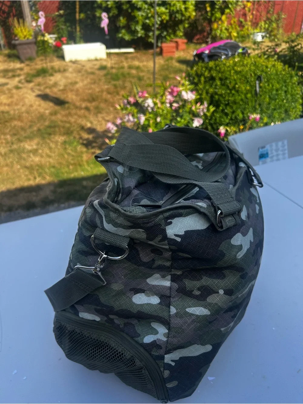 Thirty One All Pro Tote Bag Men's Camouflage with Shoulder Strap Sz 16”X15”X9”